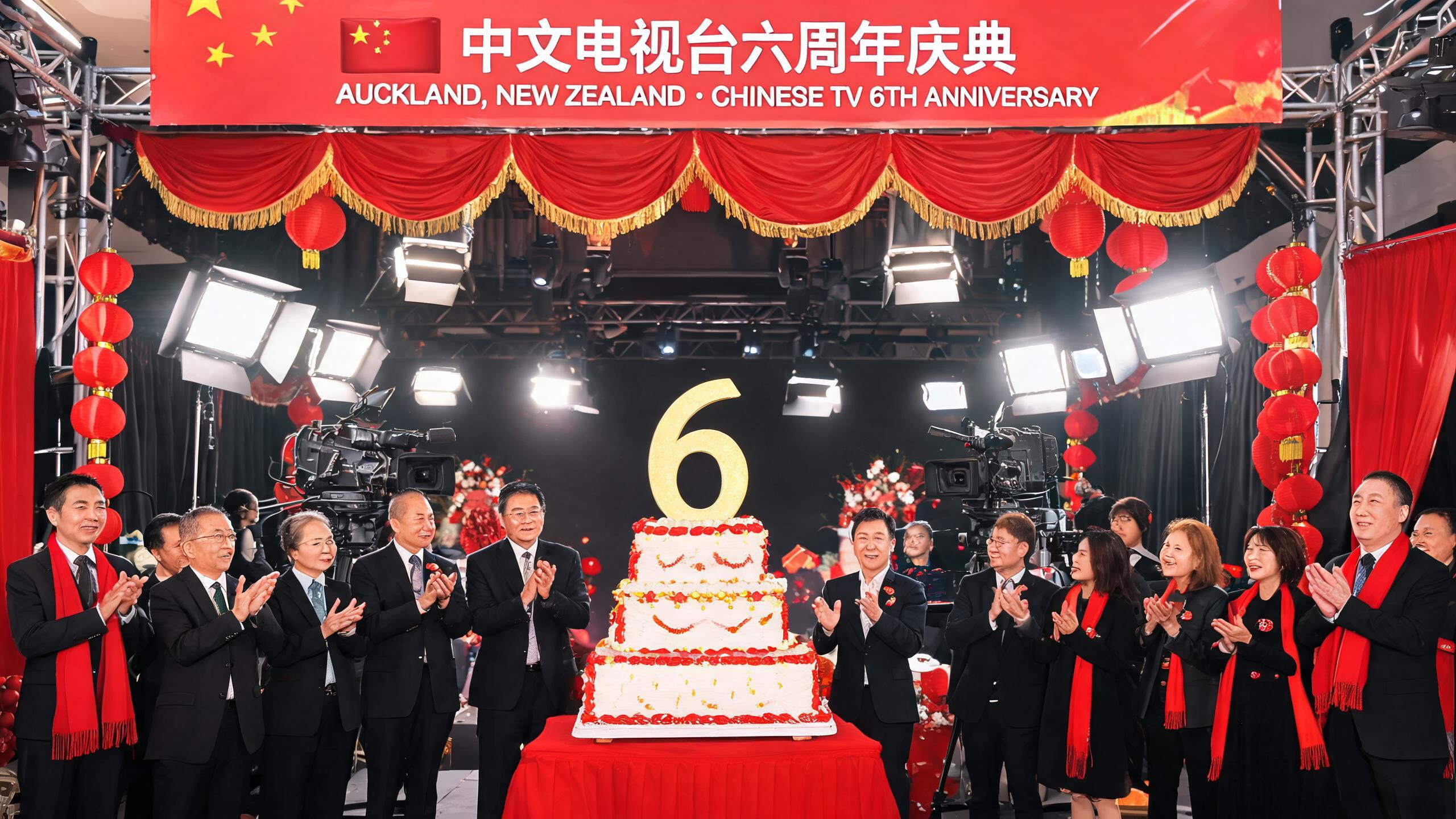 王俊超副总领事出席新西兰Channel 33中文电视台六周年庆典